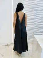 Clothes CKONTOVA WAXED LINEN DRESS BLACK