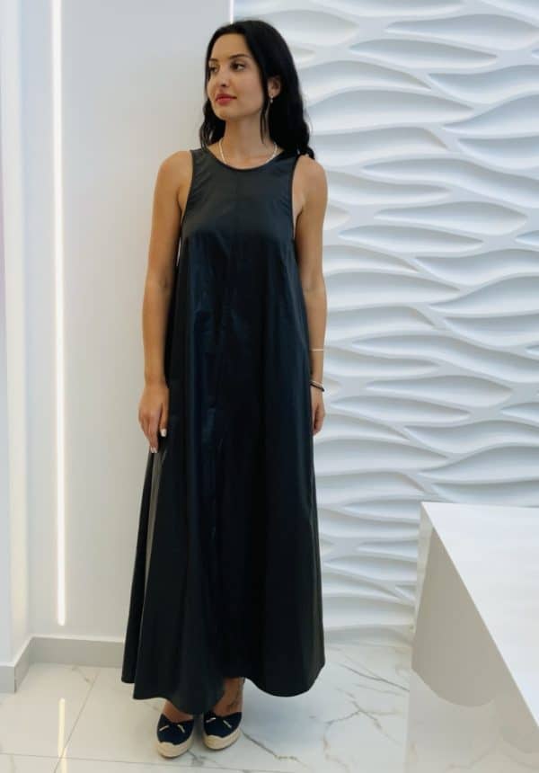 Clothes CKONTOVA WAXED LINEN DRESS BLACK