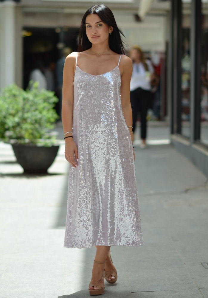 Clothes MY T ROSE/LILAC SEQUIN DRESS Clothes MY T ROSE/LILAC SEQUIN DRESS