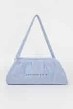SUMMER SALES LEATHER TWIST DIMI TOWEL BLUE PASTEL CLUTCH