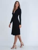 Sales MICHAEL KORS WRAP AROUND DRESS WITH LONG SLEEVES