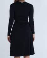 Sales MICHAEL KORS WRAP AROUND DRESS WITH LONG SLEEVES