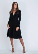 Sales MICHAEL KORS WRAP AROUND DRESS WITH LONG SLEEVES