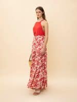 Clothes WE ARE HALTERNECK JERSEY BODYSUIT RED