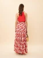 Clothes WE ARE HALTERNECK JERSEY BODYSUIT RED