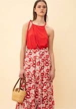 Clothes WE ARE HALTERNECK JERSEY BODYSUIT RED