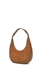 Bags MICHAEL KORS PRESTON SMALL SUEDE CRESCENT SHOULDER BAG
