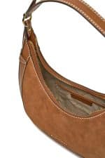 Bags MICHAEL KORS PRESTON SMALL SUEDE CRESCENT SHOULDER BAG
