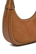 Bags MICHAEL KORS PRESTON SMALL SUEDE CRESCENT SHOULDER BAG