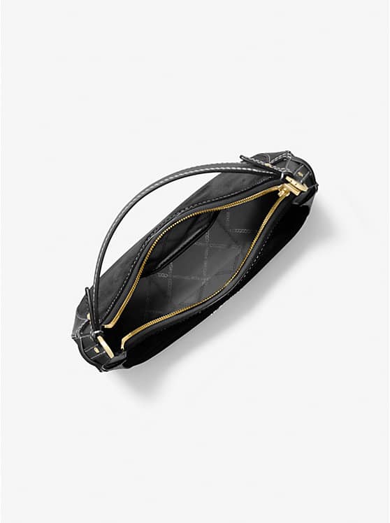 Bags MICHAEL KORS PRESTON SMALL SUEDE CRESCENT SHOULDER BAG