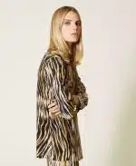 Clothing TWINSET ANIMAL PRINT SATIN SHIRT