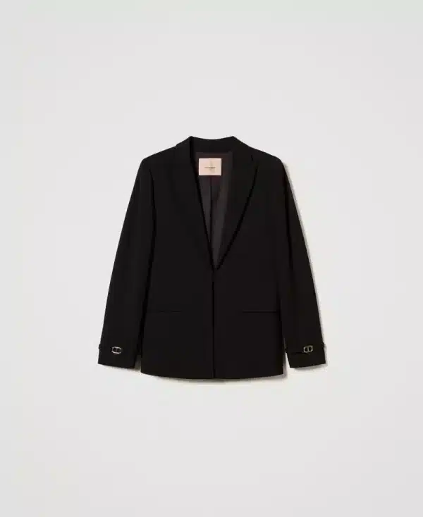 Clothing TWINSET BLAZER WITH OVAL T STRAPS