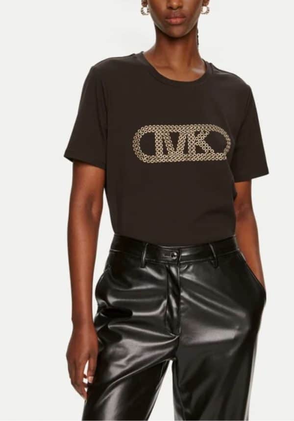 Clothing MICHAEL KORS BLACK LOGO T-SHIRT