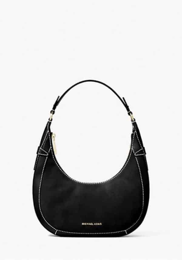 Bags MICHAEL KORS PRESTON SMALL SUEDE CRESCENT SHOULDER BAG