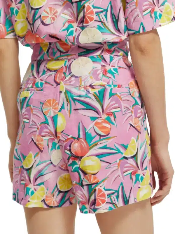 Clothes SCOTCH & SODA HIGH RISE CASUAL PRINTED SHORT