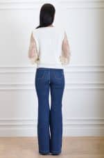 Clothing VICOLO FLARE JEANS WITH BUTTONS