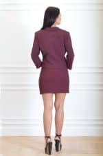 Clothes ELISABETTA FRANCHI CROPPED STRETCH CRÊPE JACKET WITH CHAIN