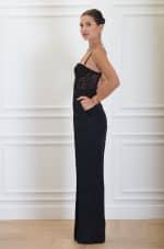 Clothes ELISABETTA FRANCHI JACQUARD CRÊPE COMBINED JUMPSUIT WITH LETTERING