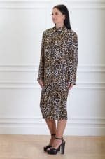 Clothes ELISABETTA FRANCHI DOUBLE BREASTED ANIMALIER CRÊPE JACKET