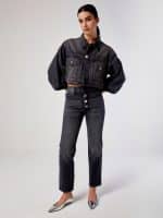 Clothing VICOLO JEANS JACKET WITH JEWEL BUTTON DETAIL