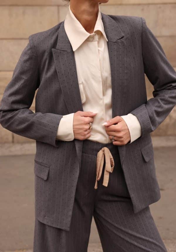 Sales NEMA STRIPED WITH RHINESTONES SUIT