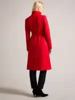 Clothing TED BAKER ROSE MID LENGTH WOOL WRAP COAT