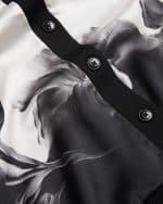 Clothing TED BAKER GWEENN PRINTED WOVEN FRONT LONGLINE CARDIGAN