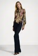 Clothes LAUREN RALPH LAUREN KLARYCE LONG SLEEVE BUTTON FRONT SHIRT