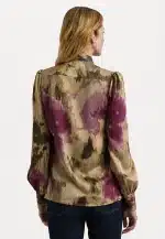 Clothes LAUREN RALPH LAUREN KLARYCE LONG SLEEVE BUTTON FRONT SHIRT