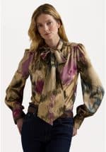 Clothes LAUREN RALPH LAUREN KLARYCE LONG SLEEVE BUTTON FRONT SHIRT