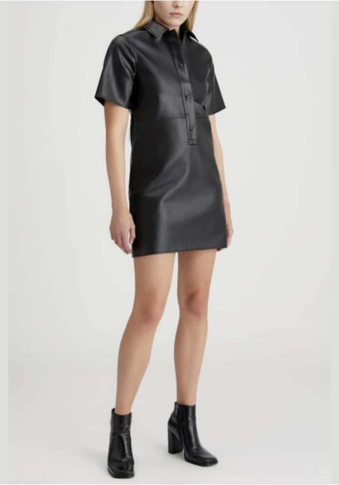 chinese dress ladies Calvin Klein Sportswear Dress,Black,X-Small at Amazon Women's Clothing store main image 0