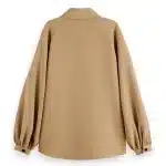 Clothing SCOTCH & SODA CREPE PEASANT SLEEVE OVERSHIRT