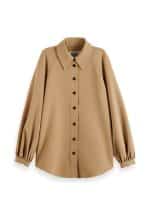 Clothing SCOTCH & SODA CREPE PEASANT SLEEVE OVERSHIRT