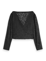 Clothing SCOTCH & SODA ANIMAK JACQUARD WRAP TOP