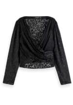 Clothing SCOTCH & SODA ANIMAK JACQUARD WRAP TOP