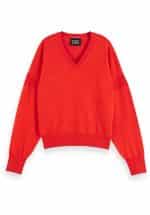 Clothes SCOTCH & SODA V NECK RELAXED PULLOVER