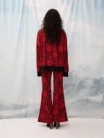 Clothing WE ARE FLARED PANTS FLOWERS RED