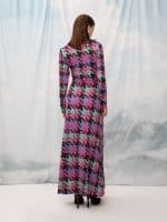 Clothes WE ARE RUCHED JERSEY DRESS PIED-DE-POULE