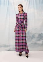 Clothes WE ARE RUCHED JERSEY DRESS PIED-DE-POULE