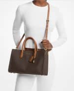 Bags MICHAEL KORS SCARLETT MEDIUM SIGNATURE LOGO SATCHEL
