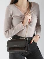 Bags MICHAEL KORS CHOCOLATE LARGE SHOULDER BAG