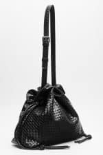 Bags LEATHER TWIST TEXTURED BAG