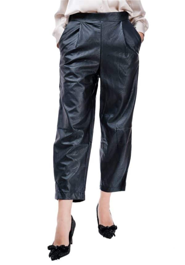 WINTER SALES MY T FAUX LEATHER TROUSERS