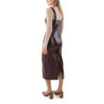 Clothing MY T FAUX LEATHER CROCO MIDI DRESS