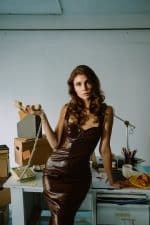 Clothing MY T FAUX LEATHER CROCO MIDI DRESS