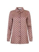 Clothing LOVE + ALICIA MAGENTA VISCOSE PRINTED SHIRT