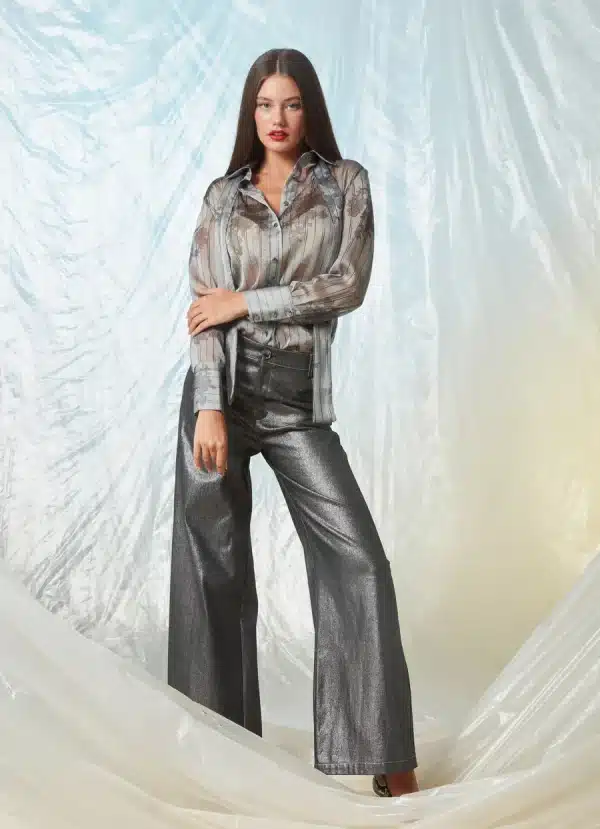Clothes C MANOLO METALLIC JEANS