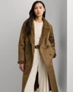 Clothing LAUREN RALPH LAUREN FAUX FUR & FAUX SUED COAT