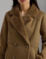 Clothing LAUREN RALPH LAUREN FAUX FUR & FAUX SUED COAT