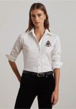 Clothing LAUREN RALPH LAUREN CLASSIC FIT BEADED CREST SHIRT